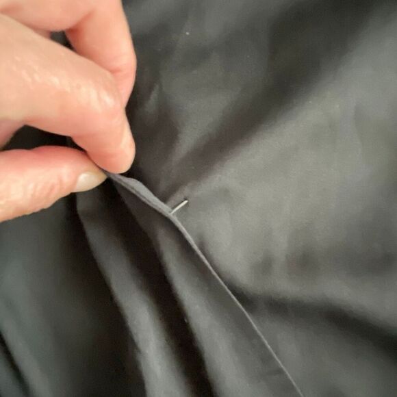 EUC Bebe Black Cross Front Surplice Long Sleeve Blouse - Size Small - Picture 9 of 9